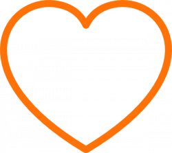 Orange Heart Clip Art at Clker.com - vector clip art online, royalty ...