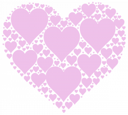 Clipart - Hearts In Heart - Pink