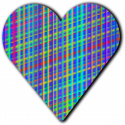 Clipart - Patterned heart 6