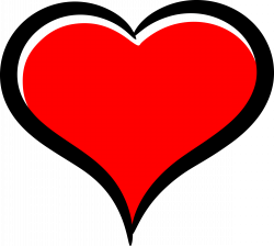 Clipart - Red heart