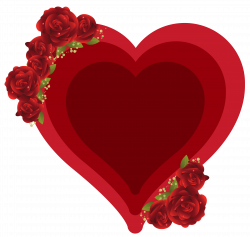 Deco Heart with Roses PNG Clipart Picture | Gallery Yopriceville ...
