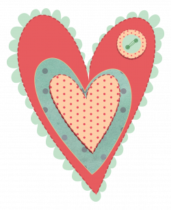 Free shabby chic clipart – PNG Valentines Day heart | Mels Brushes ...