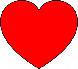 Simple Heart Red Filled Clip Art at Clker.com - vector clip art ...