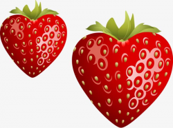 Vector Heart Shaped Strawberry, Strawberry Clipart, Vector ...