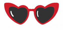 Heart Shaped Sunglasses Banner Transparent Library - Cute ...