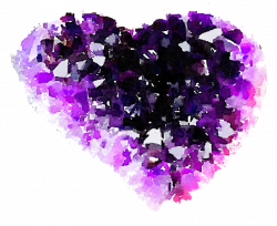 FREE-heart-shaped-geode-watercolor-png by anjelakbm on DeviantArt