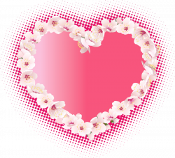 Pink Heart with Flowers Clipart | Gallery Yopriceville - High ...