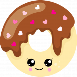 Chocolate Heart Doughnut KAWAII – Decoden.Dealer