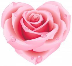 Large Pink Rose Heart Clipart | Hearts | Pinterest | Pink roses ...