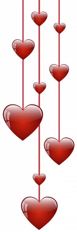 Hanging Hearts PNG Clip Art Image | Gallery Yopriceville - High ...