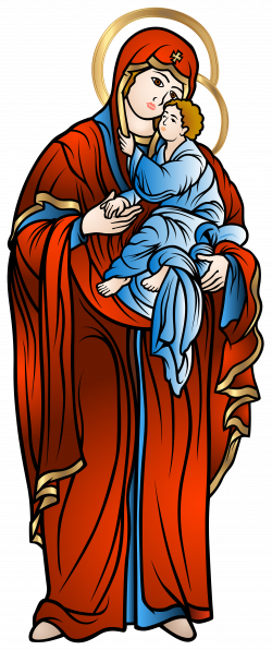Blessed Virgin Mary with Baby Jesus - Best WEB Clipart