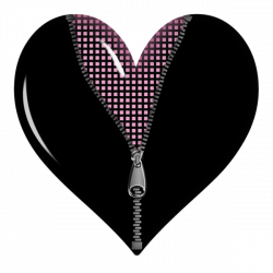 Black Zipped Heart PNG Picture | Clip Art | Pinterest | Zip, Black ...