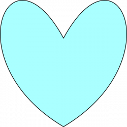 Light Blue Heart Clip Art at Clker.com - vector clip art online ...