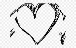 Hearts Clipart Pencil - Heart Drawing Png Pencil Transparent ...
