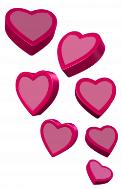 Pink Hearts PNG Clipart Picture | Gallery Yopriceville - High ...