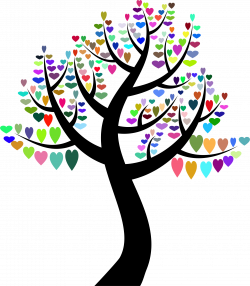 Clipart - Simple Hearts Tree 2