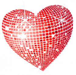 Red Disco Heart PNG Clipart Picture | Gallery Yopriceville - High ...