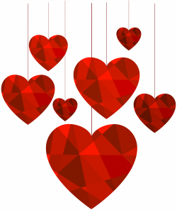 Hanging Hearts Transparent Clip Art Image | Gallery Yopriceville ...