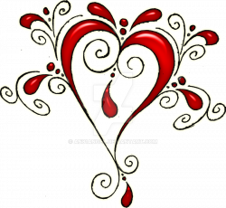 Heart Swirls Red-Black by an81angel on DeviantArt