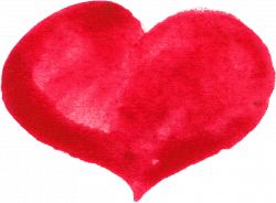 10 Red Watercolor Heart (PNG Transparent) | OnlyGFX.com
