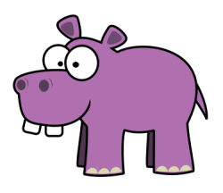 Drawing a cartoon hippo | How to draw animals | Cartoon ...