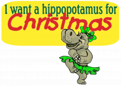 christmas hippos | Want A Hippopotamus For Christmas. Most Popular ...