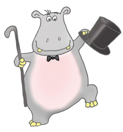 Dancing Hippo Clipart - Clipart Kid | Hippos for a Friend's ...