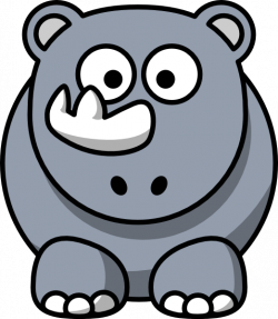 Studiofibonacci Cartoon Rhino Clip Art at Clker.com - vector clip ...