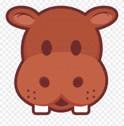 Hipopotamo Infantil Png - Hippo Face Emoji Clipart (#3655400 ...