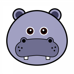 Cute Hippo Face. - Download Free Vectors, Clipart Graphics ...