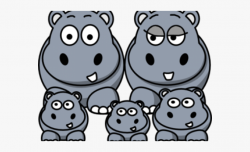 Hippo Clipart Family - Hippo Face Clip Art, Cliparts ...