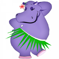 Hippo clipart purple hippo - Pencil and in color hippo clipart ...