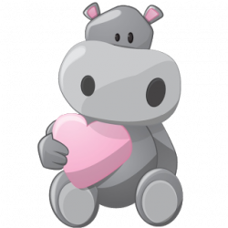 Clip Art Hippo | Grey Hippopotamus Cartoon Pictures | Hippo ...