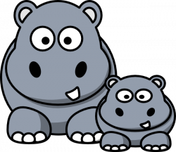 Hipopotamo Clip Art at Clker.com - vector clip art online, royalty ...