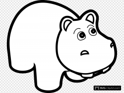 Hippo Outline Clip art, Icon and SVG - SVG Clipart