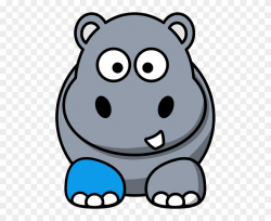 Harry The Hippo Goes To The Hospital - Clipart Cartoon Hippo ...