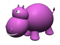 Hippopotamus Violet Cartoon - Purple Hippo 1024*769 transprent Png ...