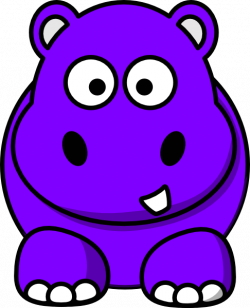 Hippo Purple Clip Art at Clker.com - vector clip art online ...