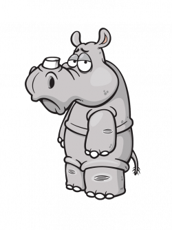 Rhinoceros Cartoon Clip art - hippo 768*1024 transprent Png Free ...