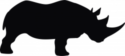 Rhino Silhouette at GetDrawings.com | Free for personal use Rhino ...