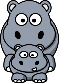 Hippo Mom Clip Art at Clker.com - vector clip art online ...