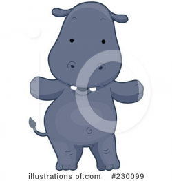 Hippo Clipart #230099 - Illustration by BNP Design Studio