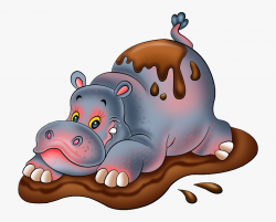 Hippo Clipart Swimming - Hippo In Mud Cartoon #2279661 ...