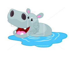 Hippo in water | Free vectors, illustrations, graphics, clipart ...