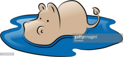 Hippo ON The Water premium clipart - ClipartLogo.com