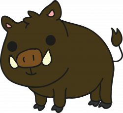 Wild boar Cartoon Clip art - Cartoon wild boar 3403*3129 transprent ...
