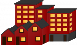 Clipart - Appartment buildings and town houses