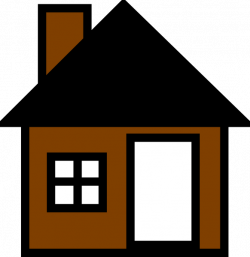 Brown House The SVG Clip arts download - Download Clip Art, PNG Icon ...