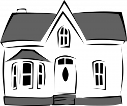 Black And White Cartoon House ClipArt Best, black and white house ...