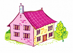 House Pink Home Exterior Walls Roof Outdoors - Pink House ...